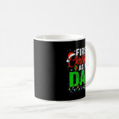Mug First Christmas As A Dad Xmas Lights New Dad Chris (Devant droit)