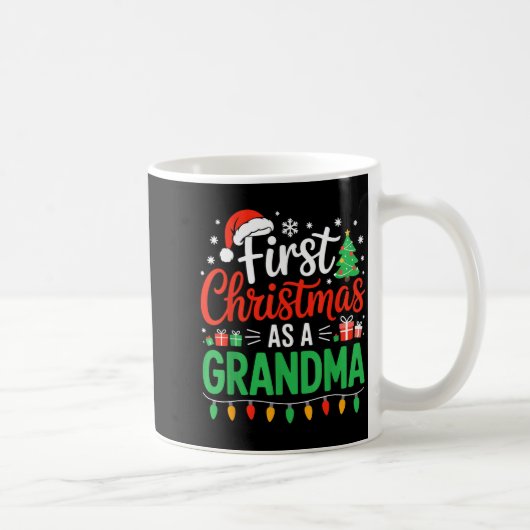 Mug First Christmas As A Grandma Matching New Nana Gra (Droite)