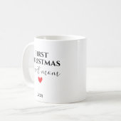 Mug First Christmas as Cat Mom Personalized Holiday (Devant gauche)
