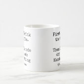 Mug First Coffee Then I Decode 4th grade Handwriting (Centre)
