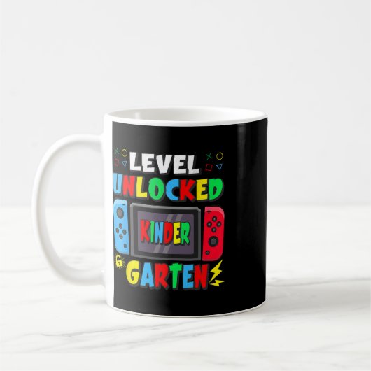 Mug First Day Of Kindergarten Level Unlocked Game Ck T (Gauche)