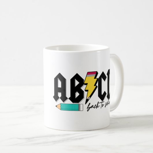 Mug First day of school with options to personalize  (Devant droit)
