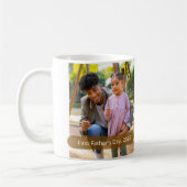 Mug First Fathers Day Custom Photo Dada Milestone (Gauche)