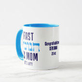 MUG FIRST HANOUKKA PERSONNALISÉ EN TANT QUE MOM (Devant gauche)