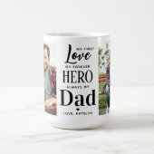 Mug First Loever Hero Personnalisé 2 Photo Papa (Centre)