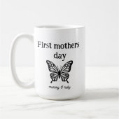Mug First mothers day mommy script custom (Gauche)