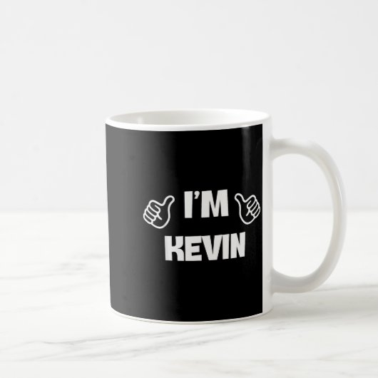Mug First Name Kevin Valentines Day Design For Couples (Droite)