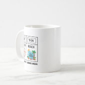 Mug First Speech Then Beach Funny Speech Therapy Summe (Devant gauche)