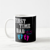 Mug First Time Dad, Daddy Of Bg Twins, Father's Day Gi (Gauche)