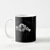 Mug First Time Dad Est 2025 Fist Bump New Dad Father's (Gauche)