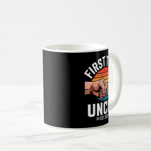 Mug First Time Uncle Est 2026 Baby Announcement Great (Devant droit)