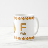 Mug FisforFish–FunAlphabetCupDesign (Devant droit)