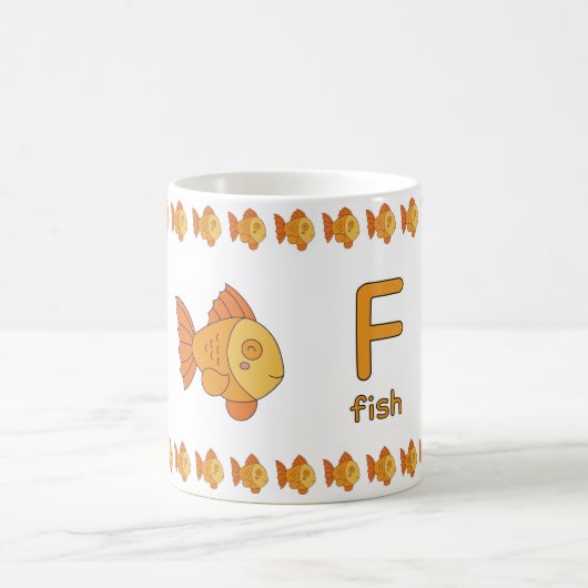 Mug FisforFish–FunAlphabetCupDesign (Centre)