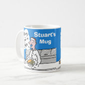 Mug Fish and Chips à personnaliser. (Devant gauche)