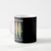 Mug Fish Around And Find Trout Funny Fishing Fishermen (Devant gauche)