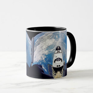 Mug Fish Eye View Space Navette Atlantis Earth Orbit