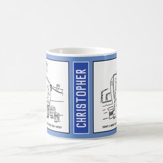 Mug Fisherman Skipper & Boat Crew Membre Funny (Centre)