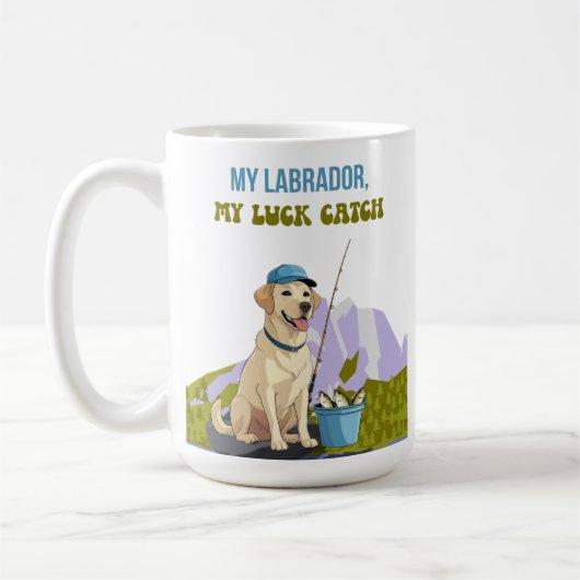 Mug Fishing Buddy – Édition Labrador Retriever (Gauche)
