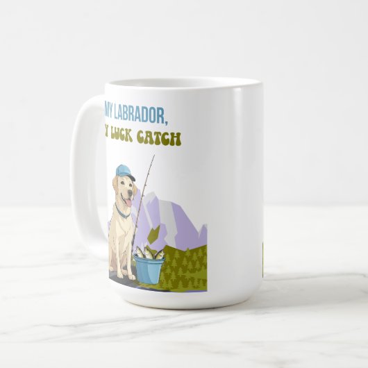 Mug Fishing Buddy – Labrador Retriever Edition (Devant gauche)
