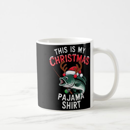 Mug Fishing This Is My Christmas Pajama B Fish Santa H (Droite)