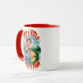 Mug Fishy Adventure : Juste un enfant qui aime pêcher (Devant gauche)