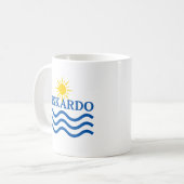 Mug FISKARDO Kefalonia Grèce, Sun Waves (Devant gauche)