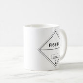 Mug Fissile Radioactif Matière de transport Plaque de  (Devant droit)