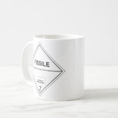 Mug Fissile Radioactif Matière de transport Plaque de  (Devant gauche)