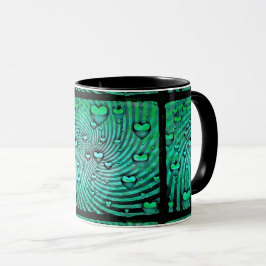 Mug Fissures De Coeurs (Devant droit)
