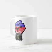 Mug Fist Pride Polyamour (Devant gauche)