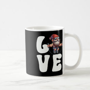 Mug Fitness Papa Gnome Avec Corde Ski Aime Cardio