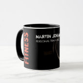 Mug Fitness Personal Trainer Bodybuilding Modern Sharp (Devant gauche)