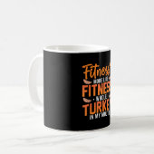 Mug Fitness Turquie Dans Ma Bouche Drôle Thanksgiving  (Devant gauche)