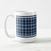 Mug Fitzgerald Tartan Motif Blue Irish Plaid (Gauche)