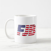 Mug FJB anti Biden drapeau américain pro trump (Gauche)