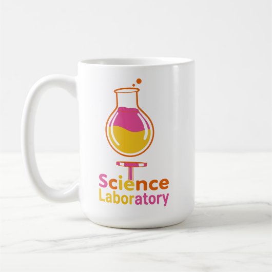 Mug Flacon de laboratoire scientifique - Expérience de (Gauche)
