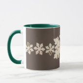 Mug Flacon de neige de Birchwood d'hiver rustique brun (Gauche)