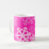 Mug Flacon de Noël rose et blanc (Devant gauche)