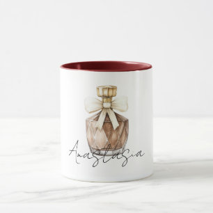 Mug Flacon de parfum bronze crème en arc