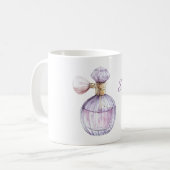 Mug Flacon de parfum rose violet (Devant gauche)