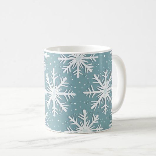 Mug Flacons de neige de Noël (Devant droit)
