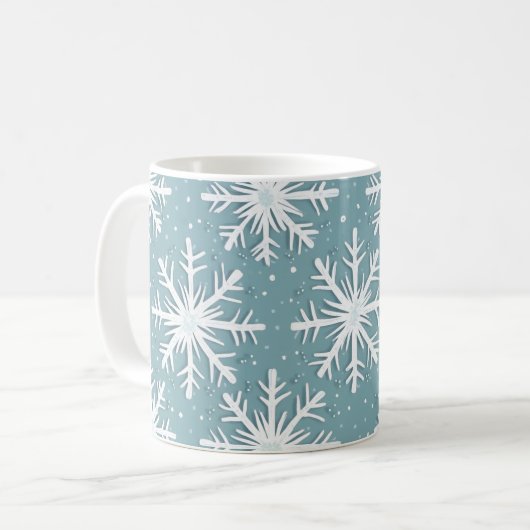 Mug Flacons de neige de Noël (Devant gauche)