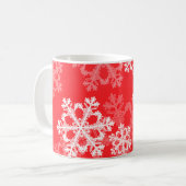 Mug Flacons de Noël rouges et blancs mignons (Devant gauche)