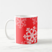 Mug Flacons de Noël rouges et blancs mignons (Gauche)