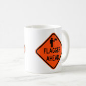 Mug Flagger Classique Très Amusant À L'Avance Signe Co (Devant droit)