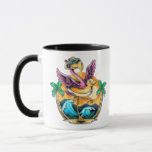 Mug Flamant d'amusement d'été (Gauche)