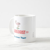 Mug Flamant drôle (Devant gauche)