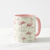 Mug Flamant Élégant (Devant droit)