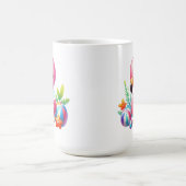 Mug Flamant rose aquarelle Clipart-95059 (Centre)