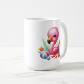 Mug Flamant rose aquarelle Clipart-95059 (Devant droit)